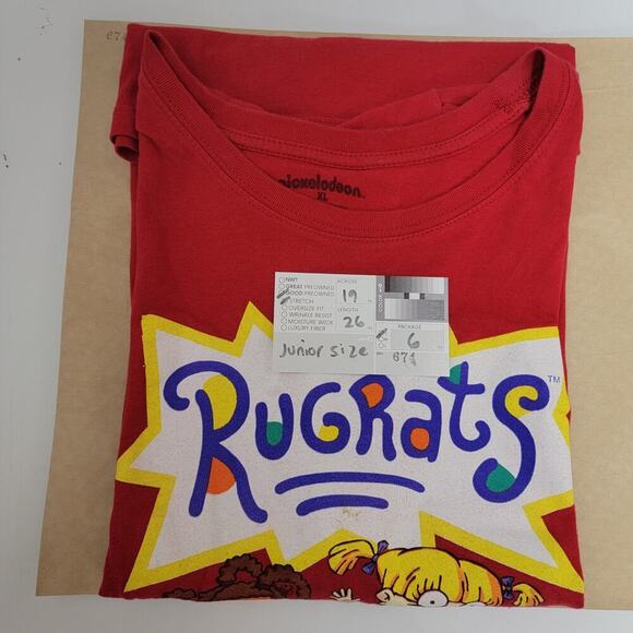 Rugrats T Shirt Juniors XL Red 674 - Picture 11 of 11